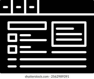 Schema markup Solid Style Icon Design