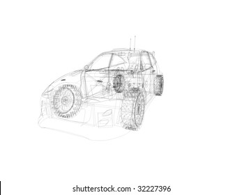 schemata of a motor vehicle