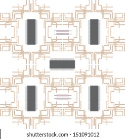 Schematic diagram of the central processor