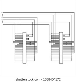 schematic diagram technology vector background 