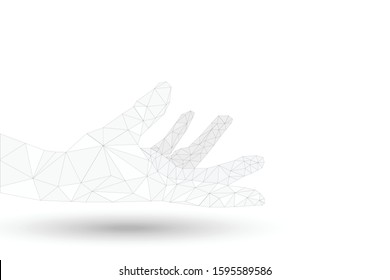 Schematic illustration wrist on a white background. Vector image