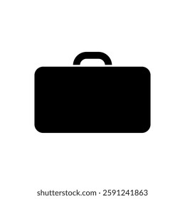 Schematic image of a silhouette of a suitcase