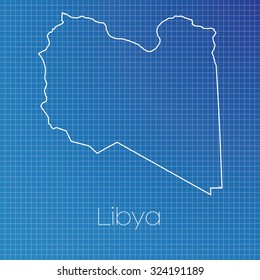 A Schematic outline of the country of Libya