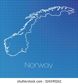 A Schematic outline of the country of Norway
