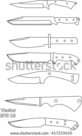 knife blueprints droppoint