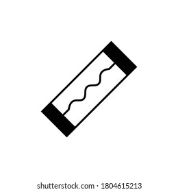Schematic symbol for fuse on white background