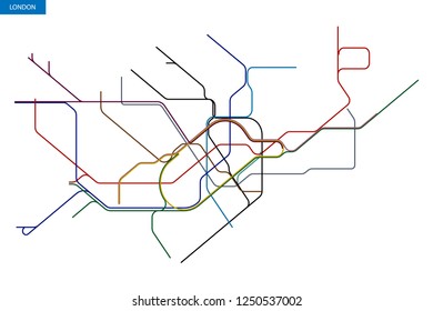 Schematic Transit Map Of The London Underground