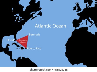 Bermuda Triangle Map Images Stock Photos Vectors Shutterstock