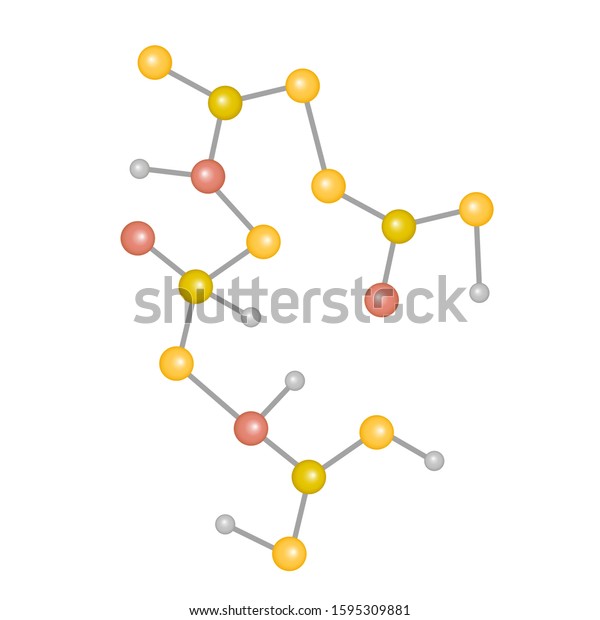 Scheme Biostructure Substance Concept Designation Molecularatomic Stock Vector Royalty Free