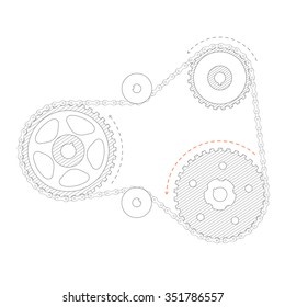 scheme chain drive mechanism