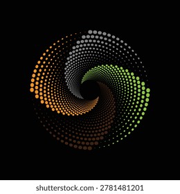scheme. Circular scheme with warm and cold. Vector illustration