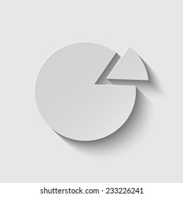 Scheme and Diagram Icons for Presentation in E-commerce with shadow on a grey background