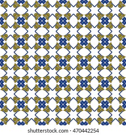 scheme for embroidery abstract floral pattern, made of round pixels. Vector illustration. For the design, printing, textile industry. color