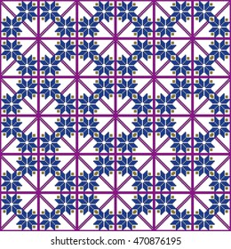 scheme for embroidery abstract floral pattern. pixel mosaic. Vector illustration. For the design, printing, textile industry. color