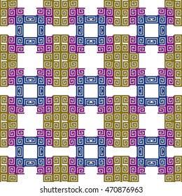 scheme for embroidery abstract floral pattern. pixel mosaic. Vector illustration. For the design, printing, textile industry. color