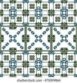scheme for embroidery abstract geometry pattern, made of pixels. Vector illustration. For your design of fashion, wallpaper, textile business.