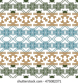 scheme for embroidery abstract nordic pattern, made of pixels. Vector illustration. For your design of fashion, wallpaper, textile business.