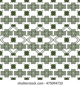 scheme for embroidery abstract nordic pattern, made of pixels. Vector illustration. For your design of fashion, wallpaper, textile business.