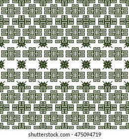 scheme for embroidery abstract nordic pattern, made of pixels. Vector illustration. For your design of fashion, wallpaper, textile business.