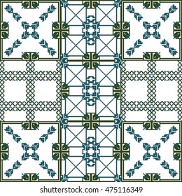 scheme for embroidery abstract nordic pattern, made of pixels. Vector illustration. For your design of fashion, wallpaper, textile business.
