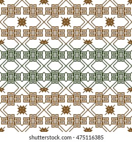 scheme for embroidery abstract nordic pattern, made of pixels. Vector illustration. For your design of fashion, wallpaper, textile business.