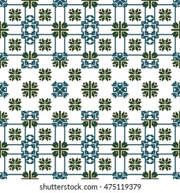 scheme for embroidery abstract nordic pattern, made of pixels. Vector illustration. For your design of fashion, wallpaper, textile business.