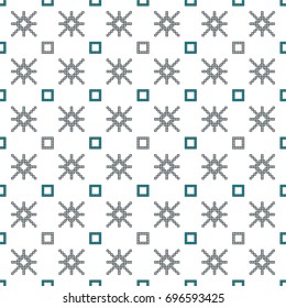 scheme for embroidery Cross stitch pattern for clothing. Mosaic seamless pattern. Ethnic ornament. vector. For embroidery pattern. for the textile industry, home crafts