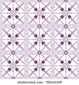 scheme for embroidery. Pixel Mosaic. purple colo vector. for use as a template in the textile industry, design, printing