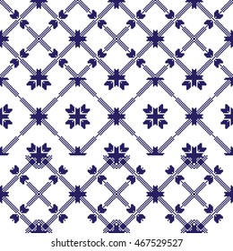 scheme for embroidery. Pixel Mosaic. vector. for use as a template in the textile industry, design, printing