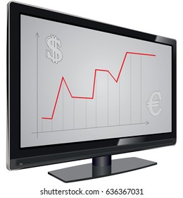 The scheme of finance on a modern TV