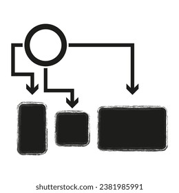 Scheme icon from commerce. Vector illustration.