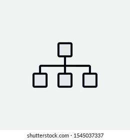 Scheme icon. Illustration of structure sign. - Shutterstock ID 1545037337