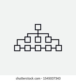 Scheme icon. Illustration of structure sign.