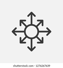 Scheme icon isolated on background. Structure symbol modern, simple, vector, icon for website design, mobile app, ui. Vector Illustration