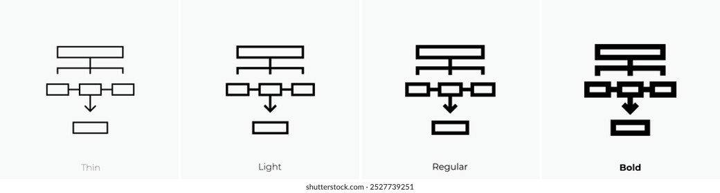 scheme icon. Thin, Light Regular And Bold style design isolated on white background