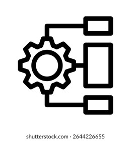Ilustração de design de símbolo de vetor de ícone de esquema
