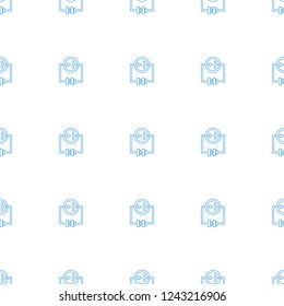 scheme pattern repeat seamless on white background. Editable line scheme icons from education collection. Electricity icon for web and mobile.