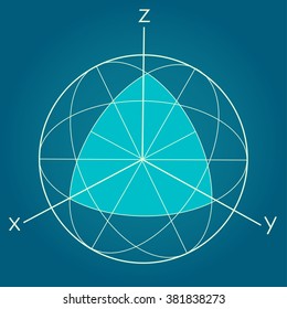 Scheme of physics, chemistry and sacred geometry. The science theme. Mass, energy, space, time, matter. Elements of science. Physics infographics. Formula of elements. Atom world. Science laboratory.