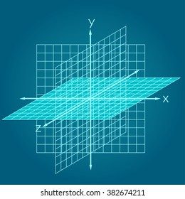 Scheme of physics, chemistry and sacred geometry. The science theme. 
