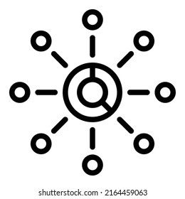 Scheme reduction icon outline vector. Cost idea. Business decision