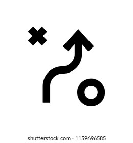 scheme of tactics icon. Element of web icon for mobile concept and web apps. Thin line scheme of tactics icon can be used for web and mobile