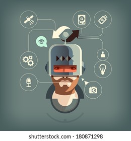 Scheme. Vector format