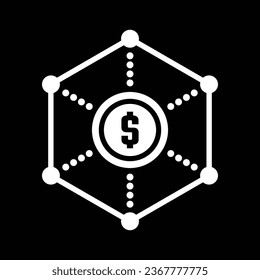 Scheme vector icon. This flat rounded symbol uses white color and isolated on a black background.