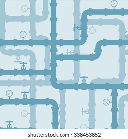 Scheme Of Water System .vector  Background