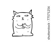 scheming cat cartoon