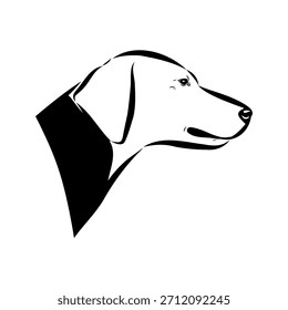 Schiller's Hound, a dog, vector sketch