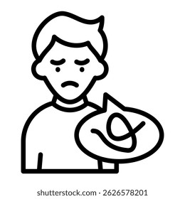 Schizophrenia Icon Element For Design