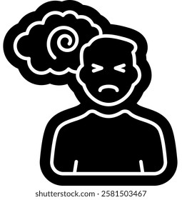 schizophrenia Icon, mental illness, mental health