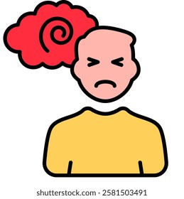 schizophrenia Icon, mental illness, mental health