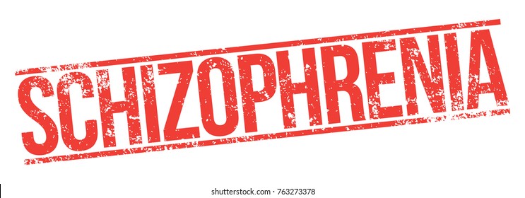 Schizophrenia Rubber Stamp
